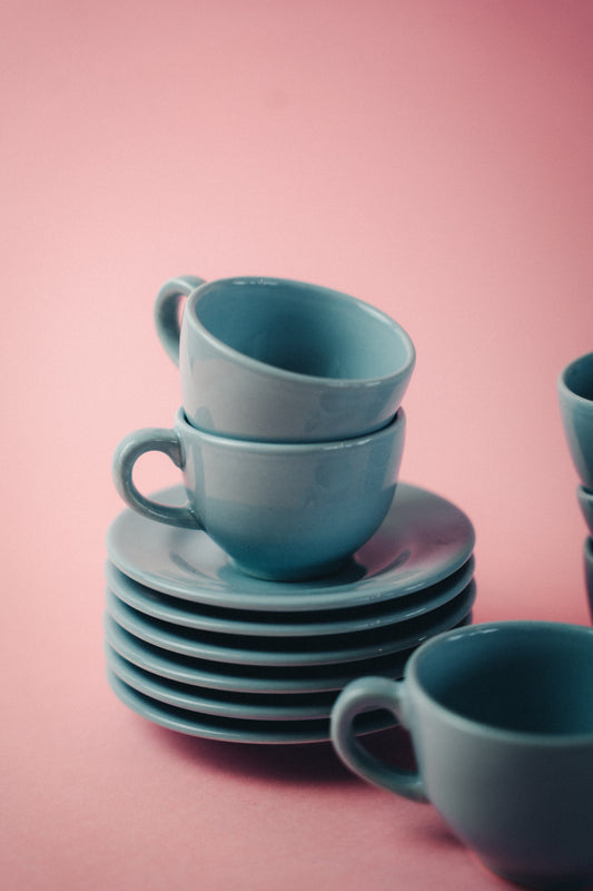 baby blue espresso cups