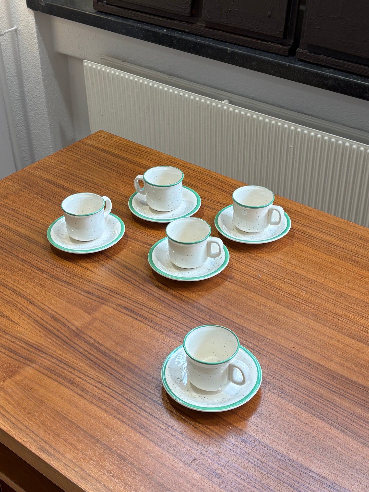 five coffee cups