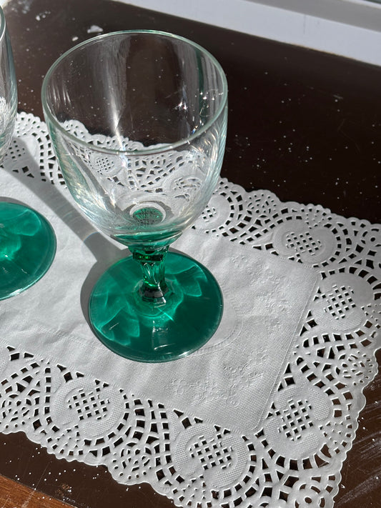 two wineglasses