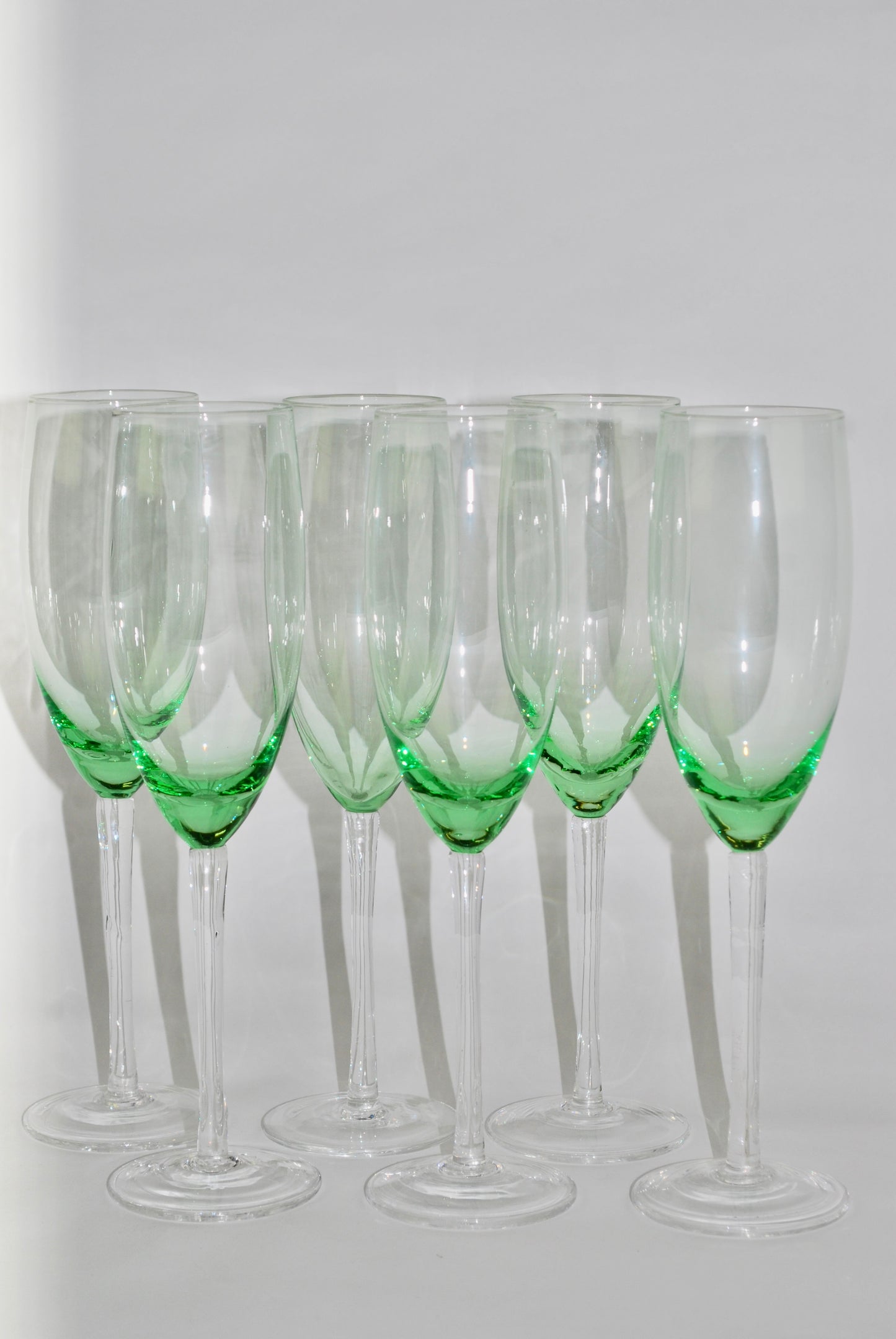 six green flutes