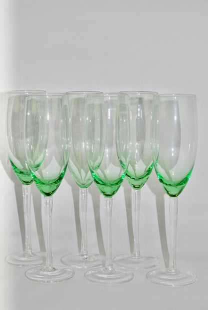 six green flutes