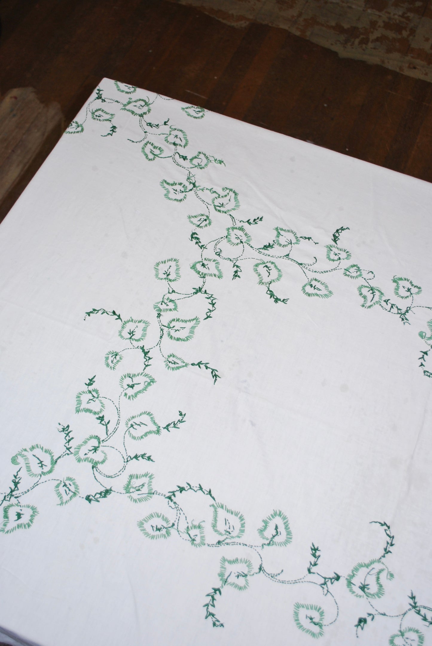 embroidered tablecloth