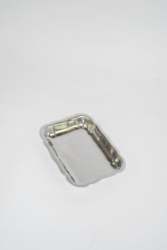 silver butter dish