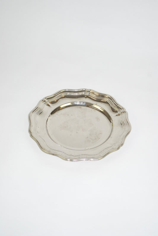 silver plated dish