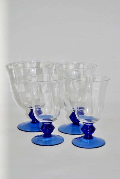 four faceted goblets