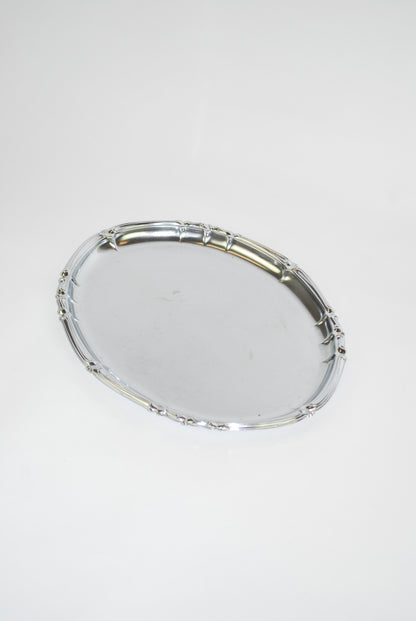 ovale zilveren schaal