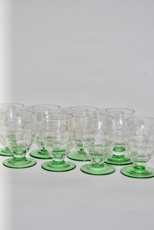 eight small glasses
