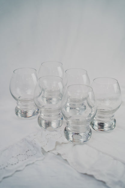 six space age glasses