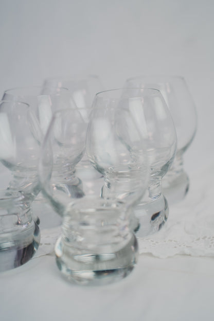 six space age glasses