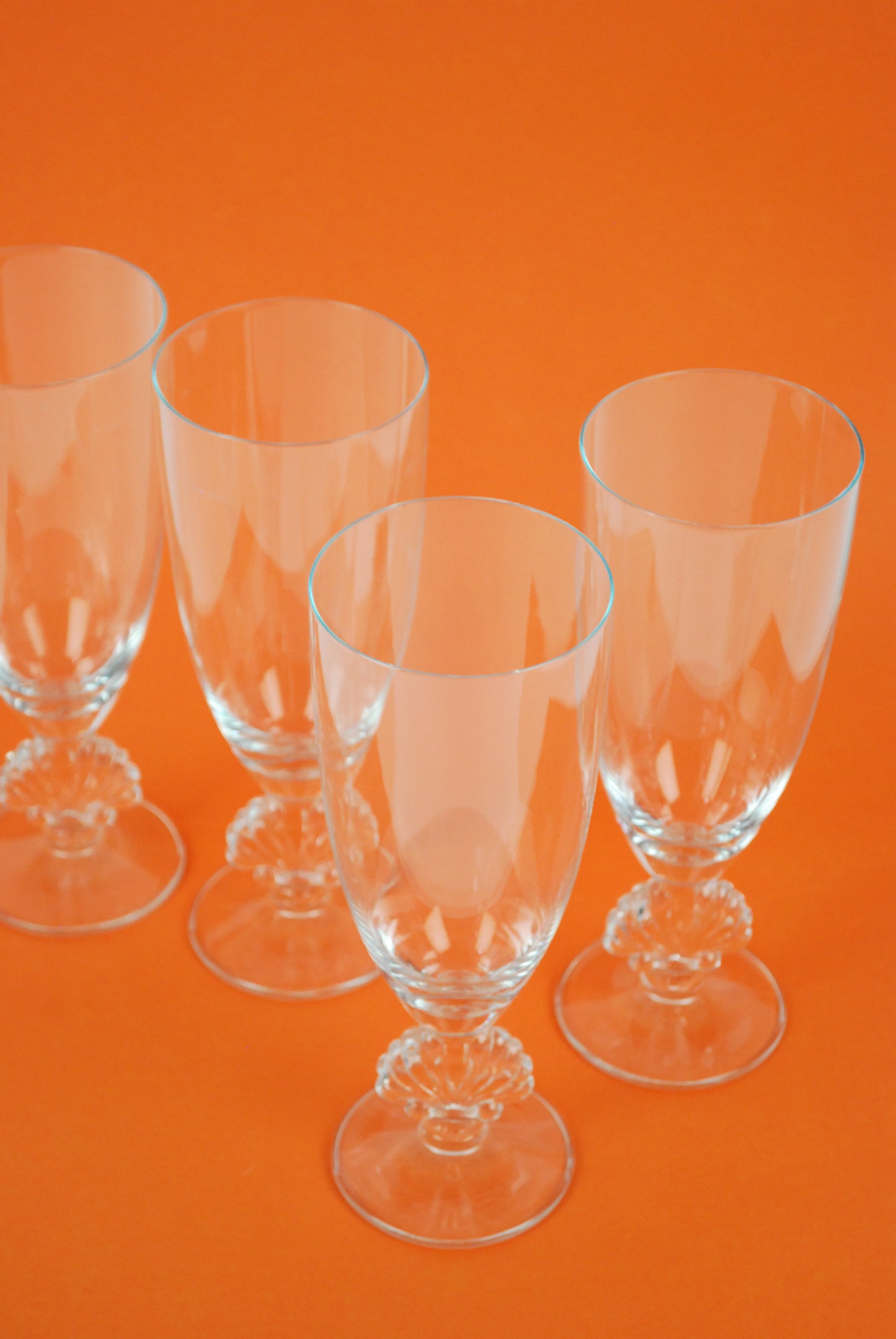 four shell glasses