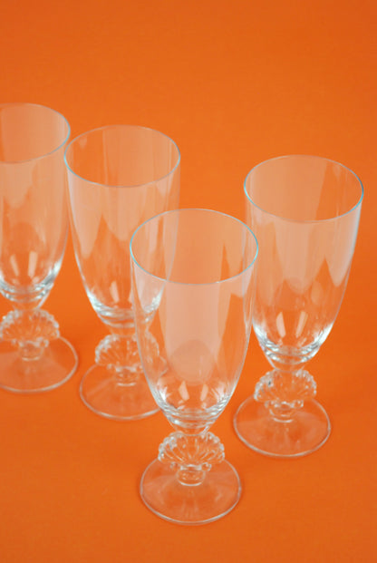 four shell glasses