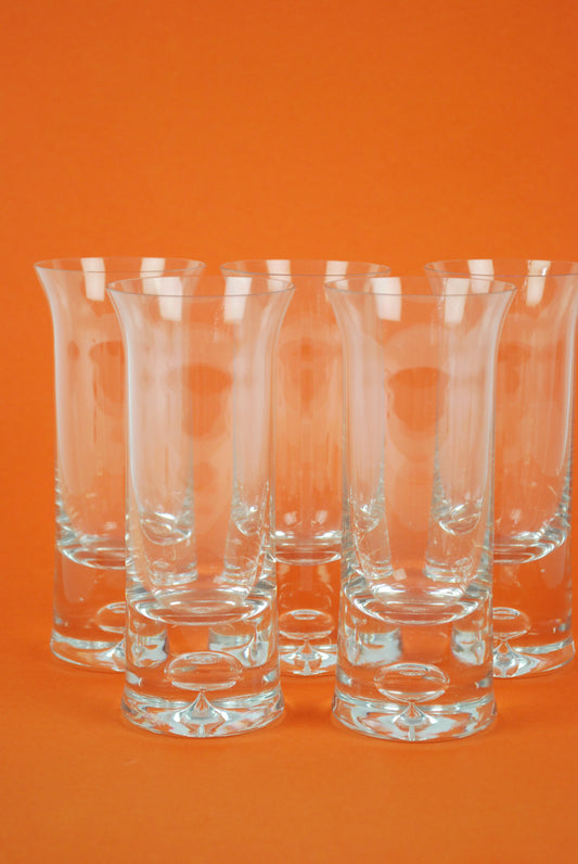 five longdrink glasses