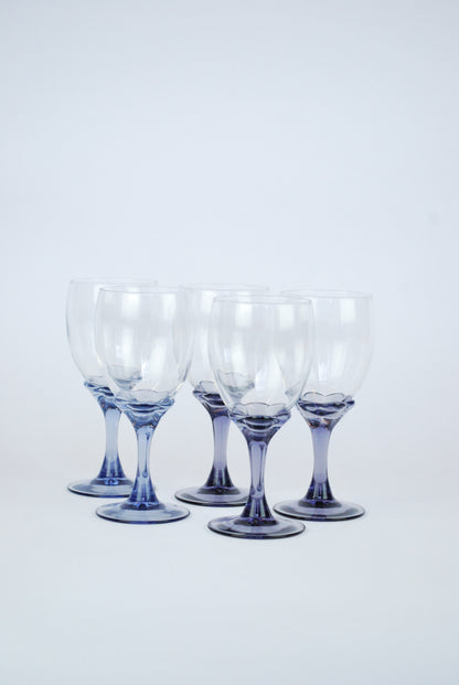 five wineglasses