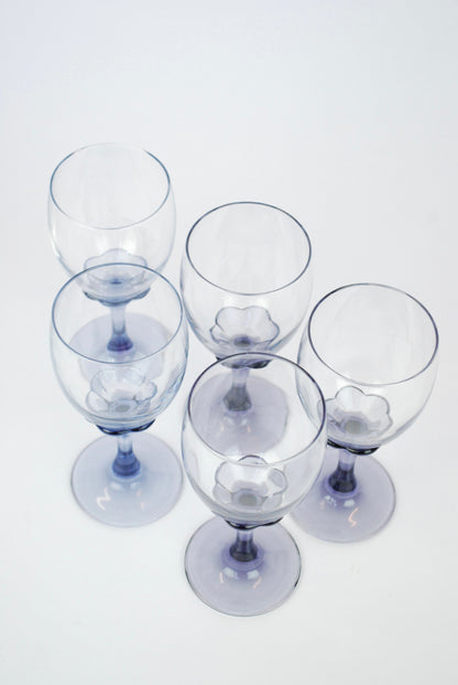 five wineglasses