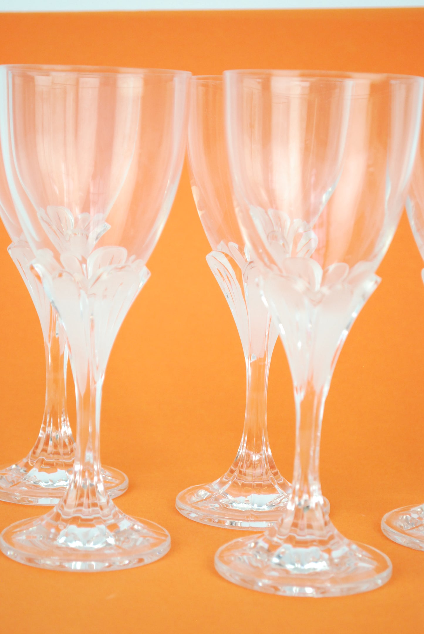 six wineglasses