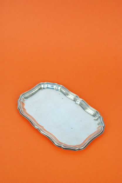 silver dish