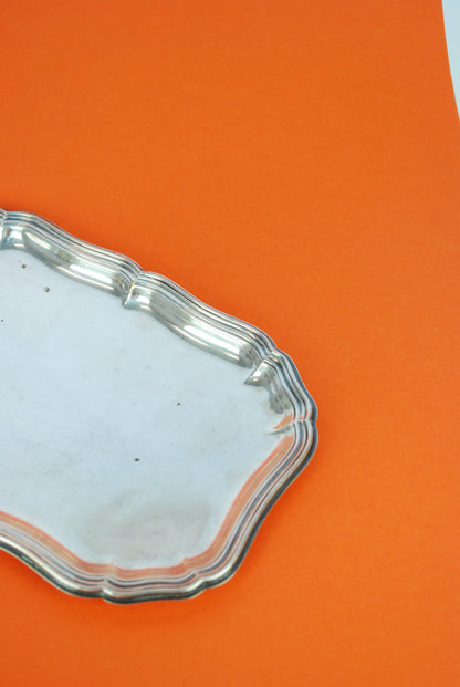 silver dish