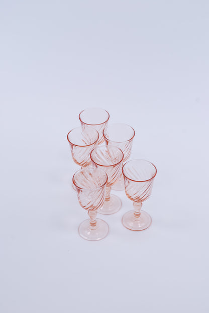 six liquor glasses