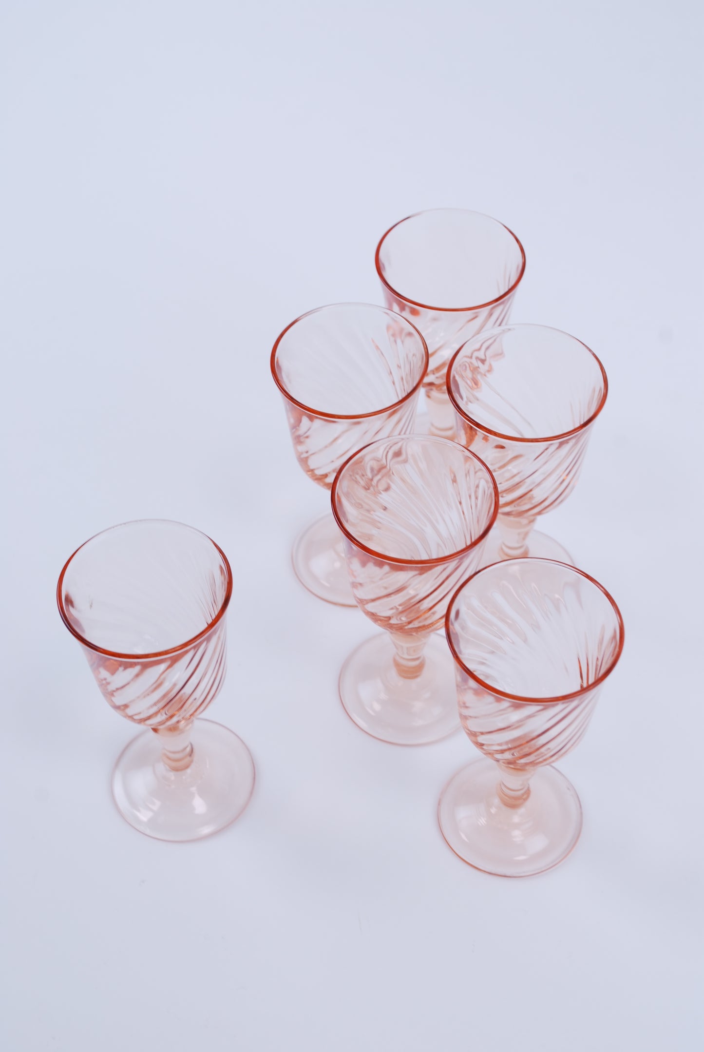 six liquor glasses