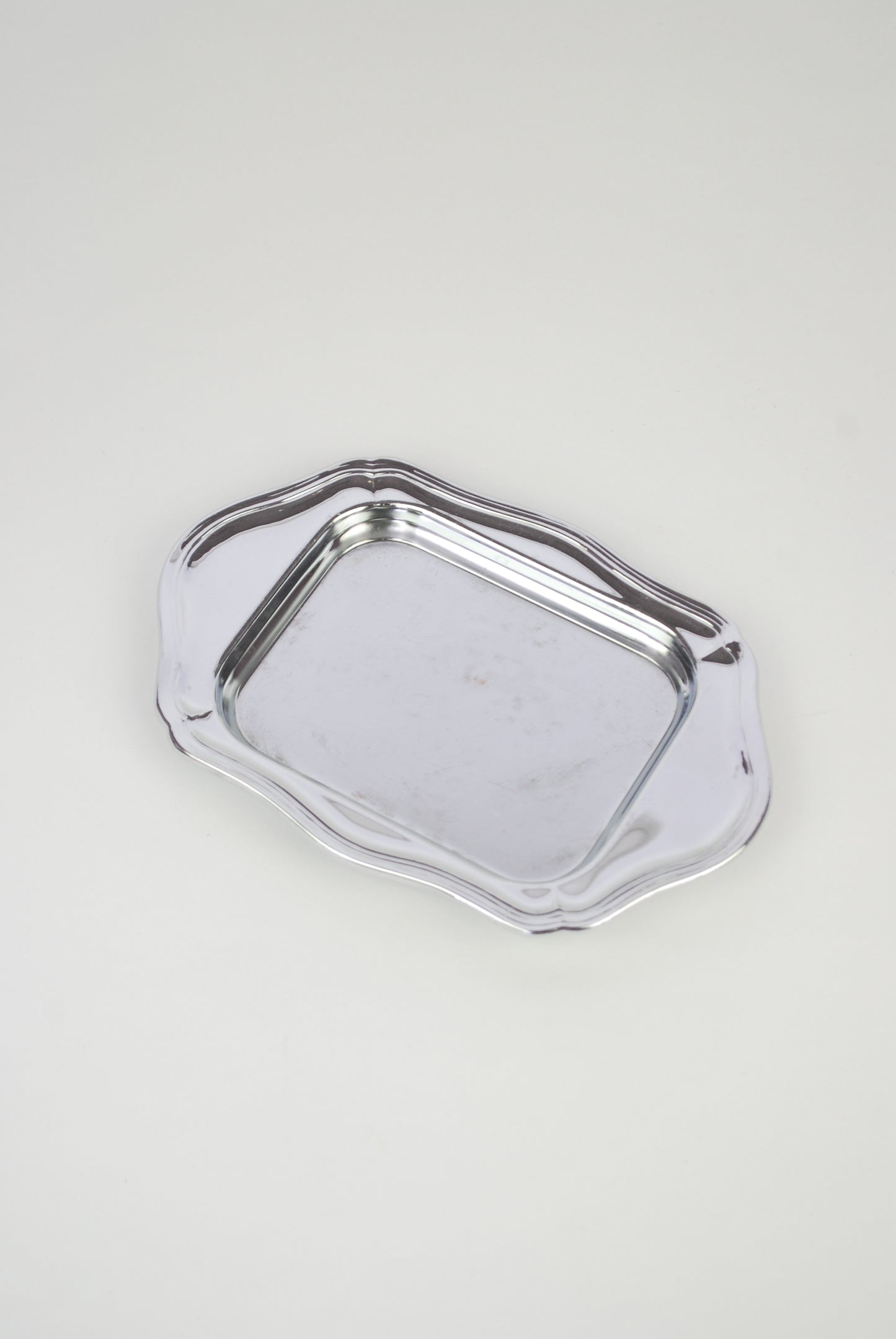 small silver dish