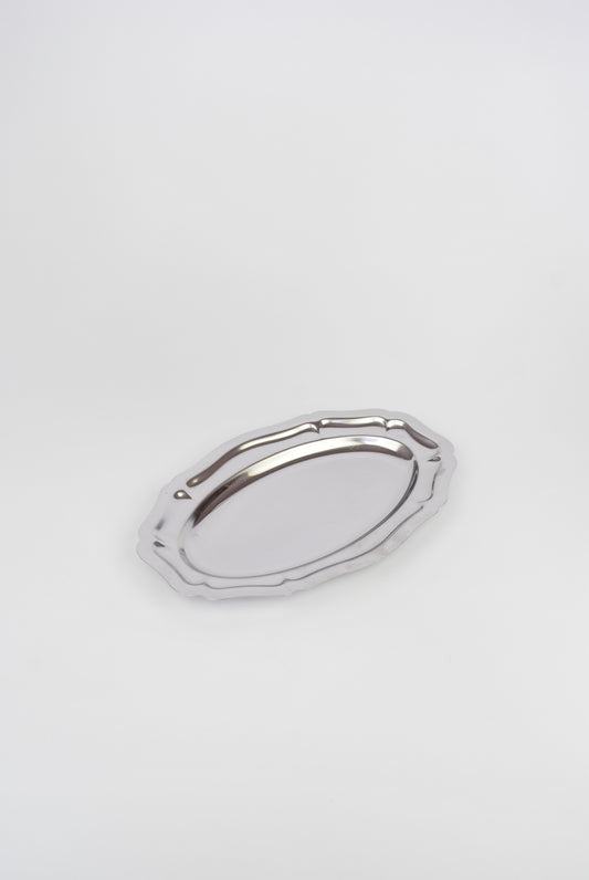 classic oval silver dish