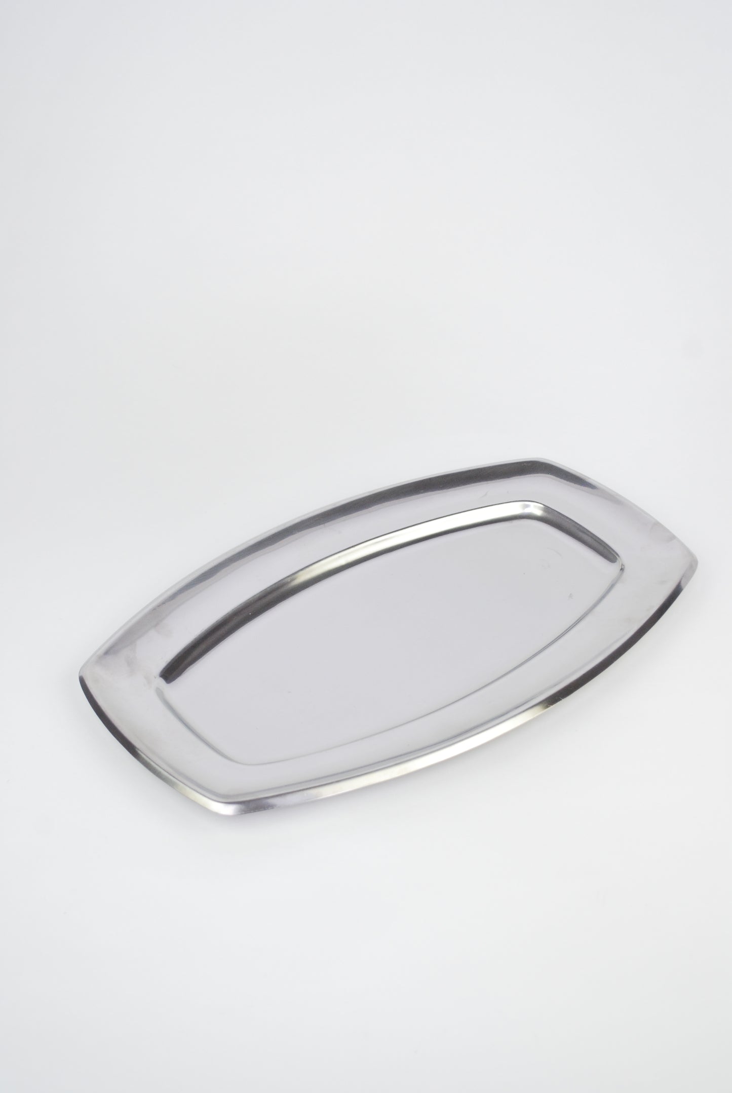 rectangular silver dish