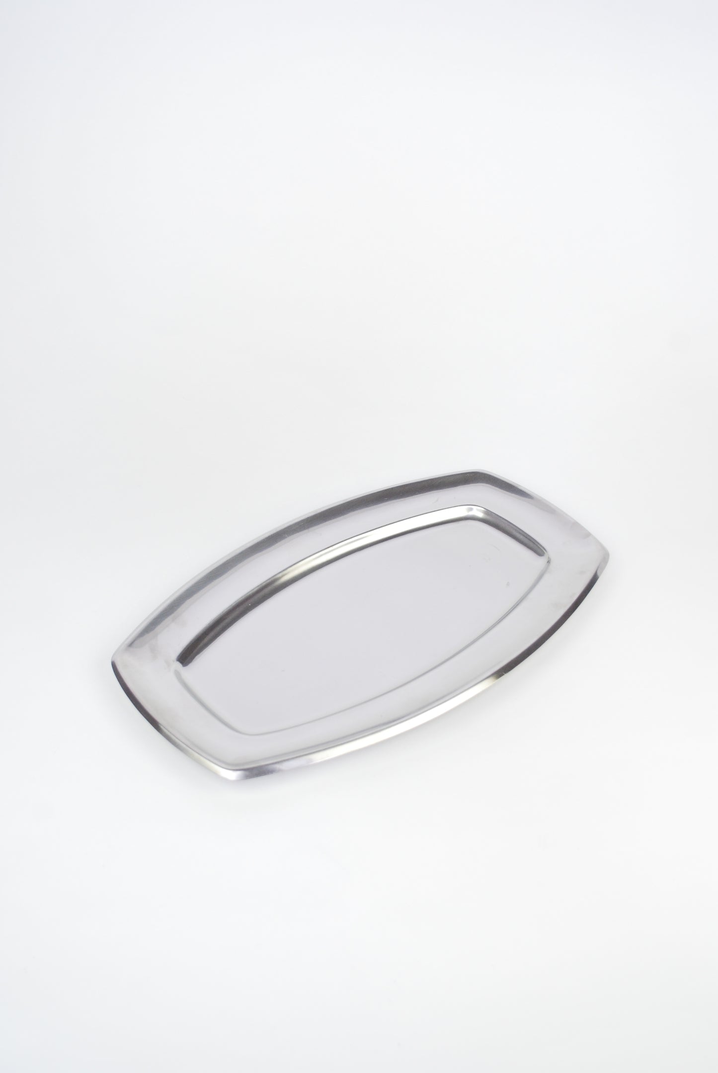 rectangular silver dish