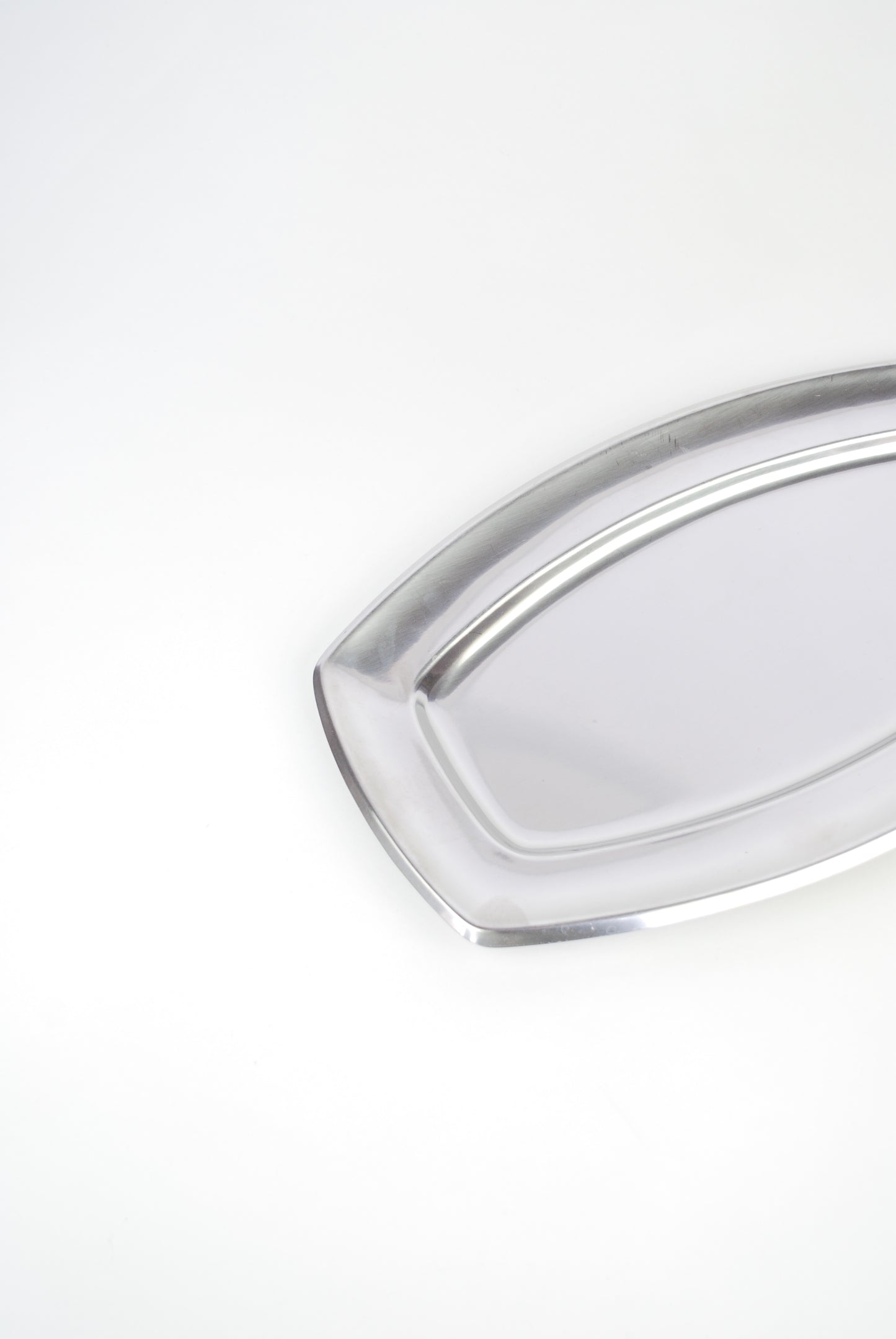 rectangular silver dish