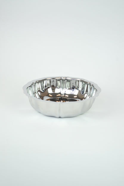 large silver bowl