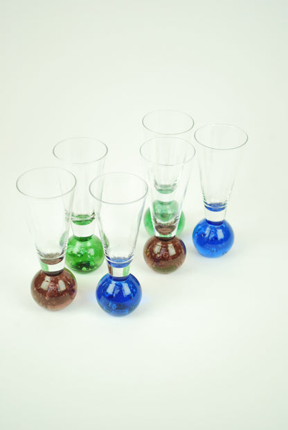 six liqourglasses