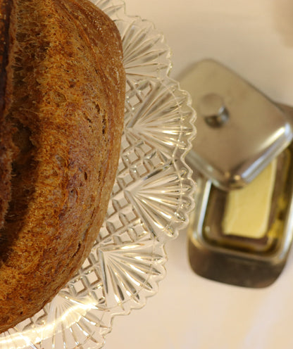 silver butter dish