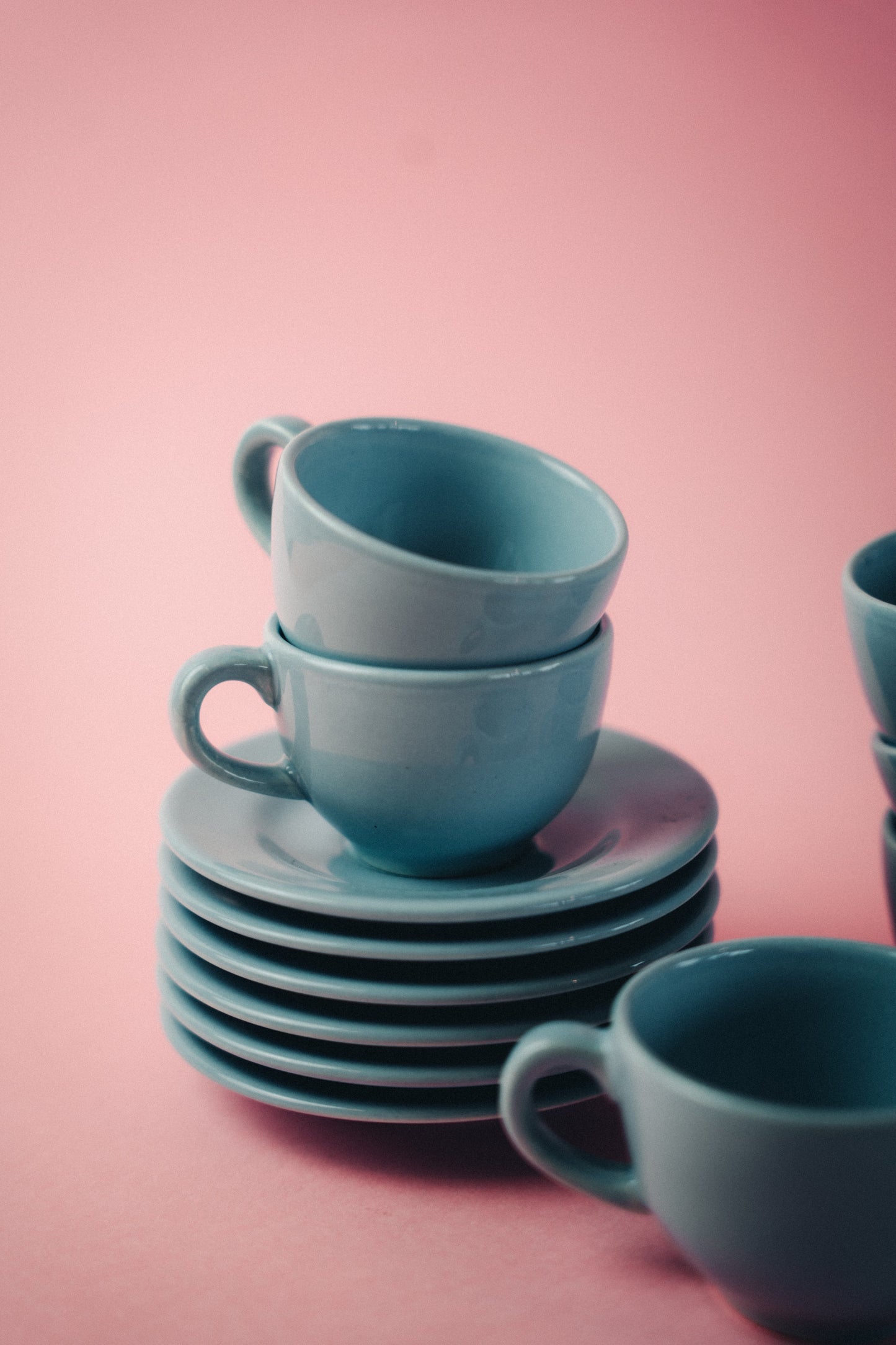 baby blue espresso cups