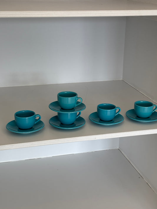 five coffee cups