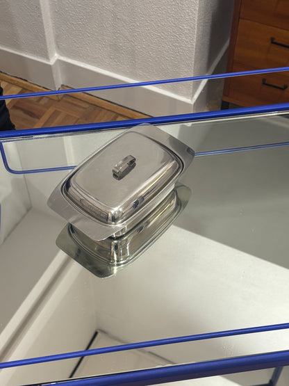 stainless steel butter dish