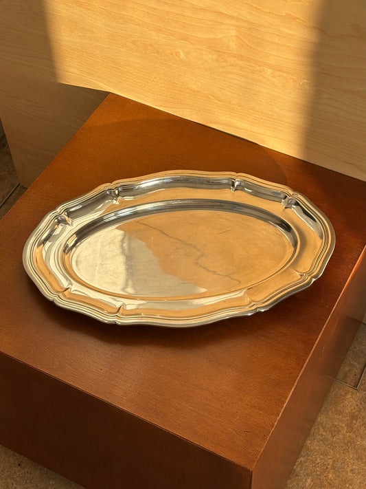 classic stainless steel dish
