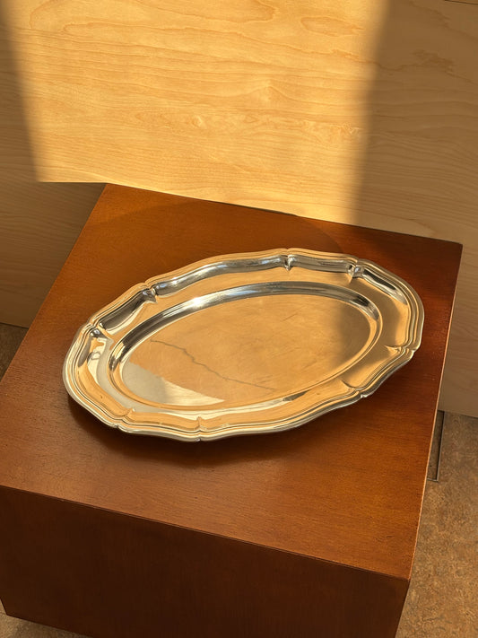 classic stainless steel dish