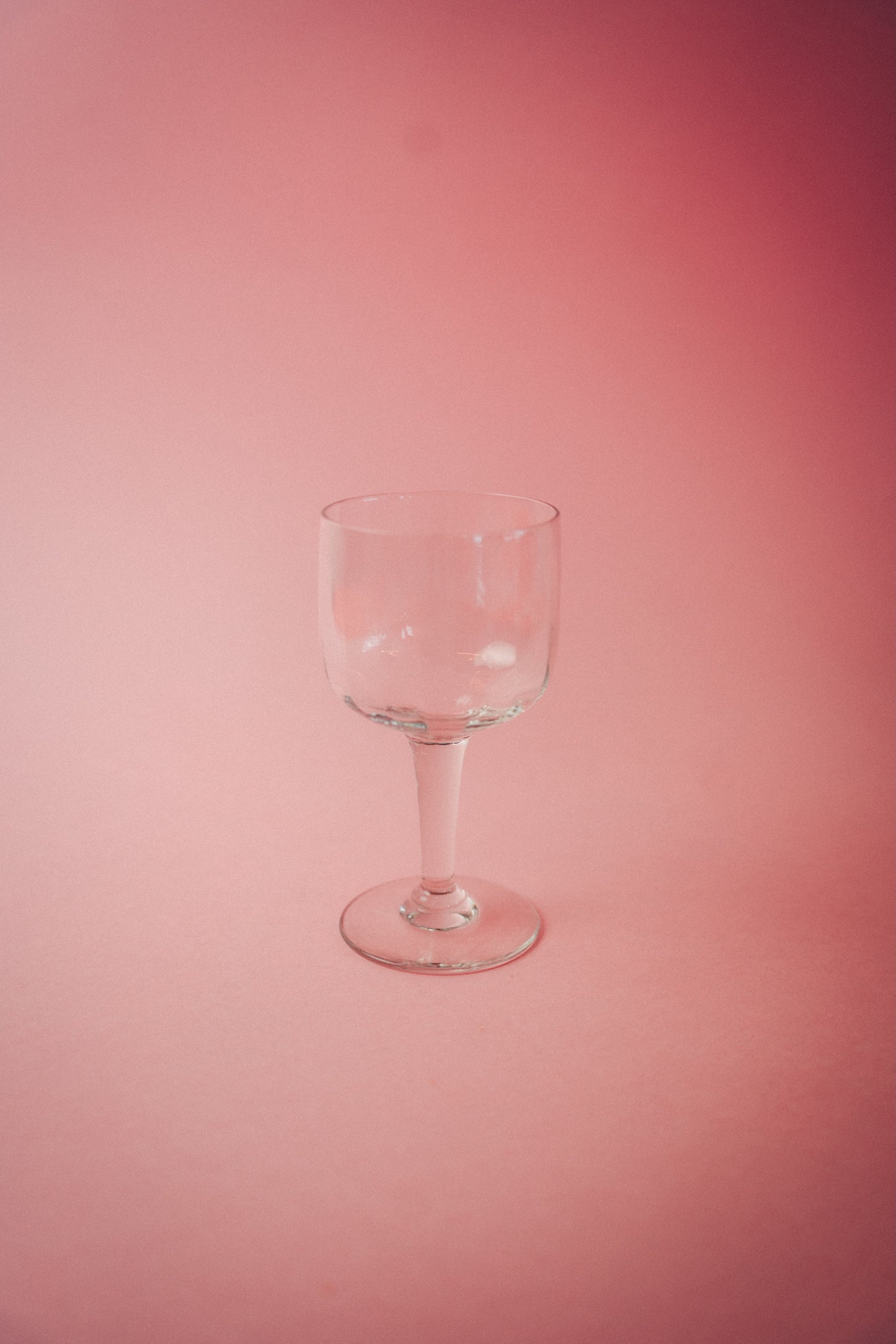 four faceted wineglasses