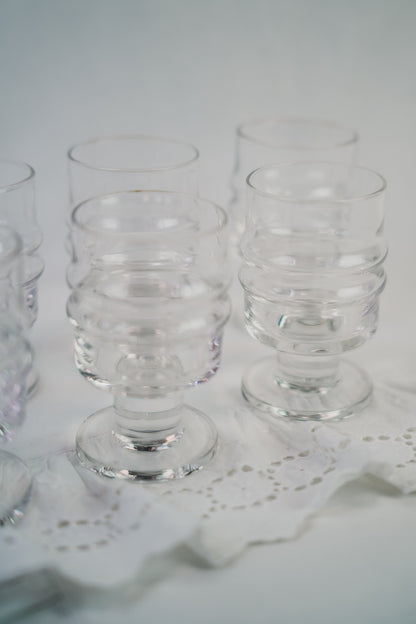 seven liquor glasses