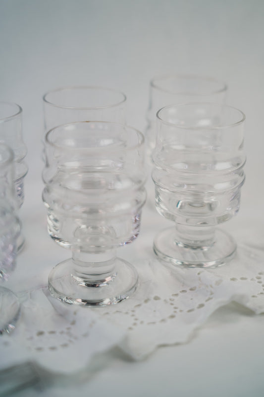 seven liquor glasses