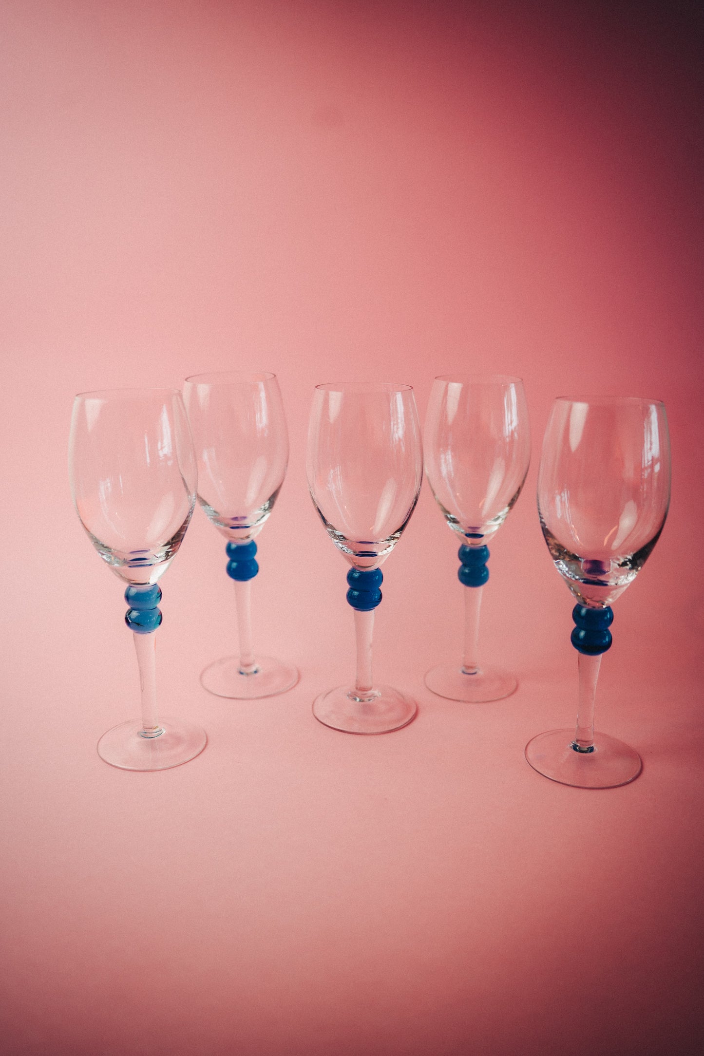 five wineglasses