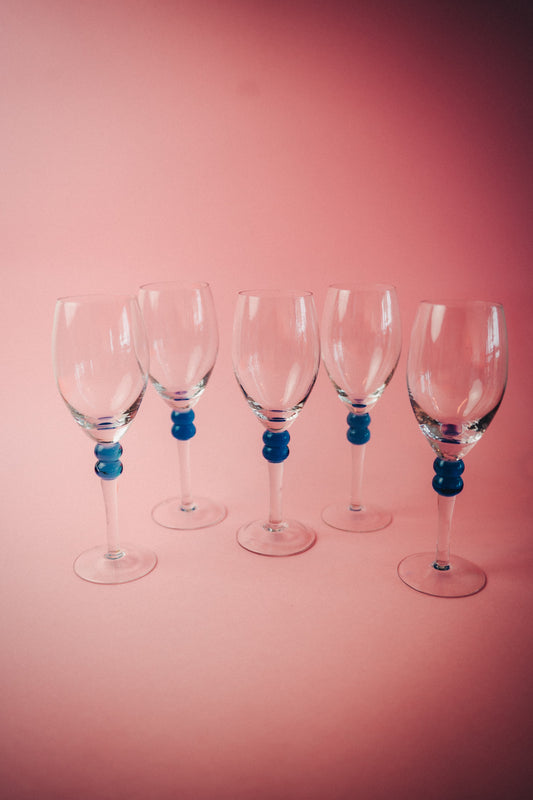 five wineglasses