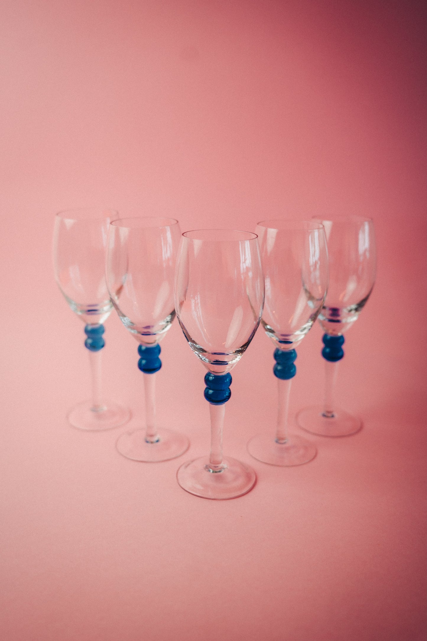five wineglasses