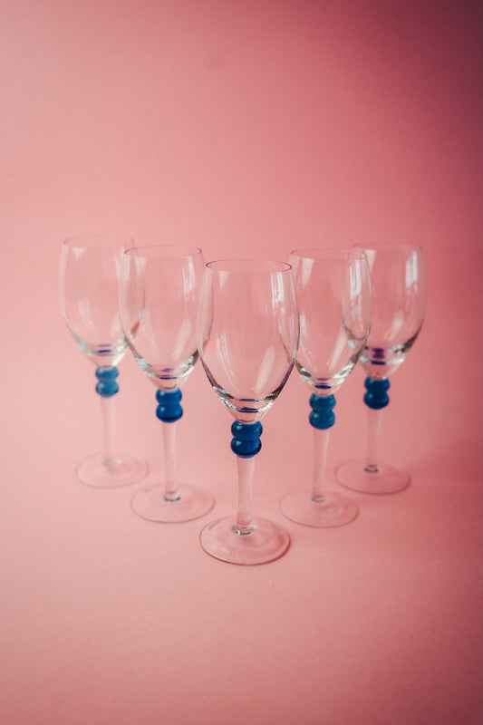 five wineglasses