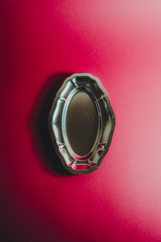 oval stainless steel dish
