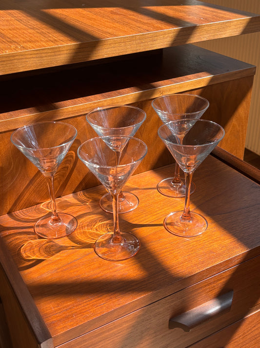 five cocktailglasses