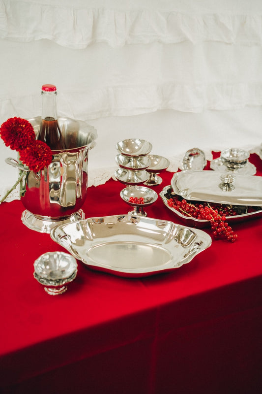 elegant stainless steel dish